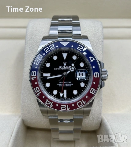 Rolex GMT-Master II 40mm Steel 'Pepsi' Jubilee Automatic Различни Варианти, снимка 12 - Мъжки - 54049118
