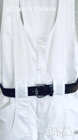 Оригинален бял деним гащеризон RIFLE Италия – автентичен модел, снимка 5 - Гащеризони - 54084701