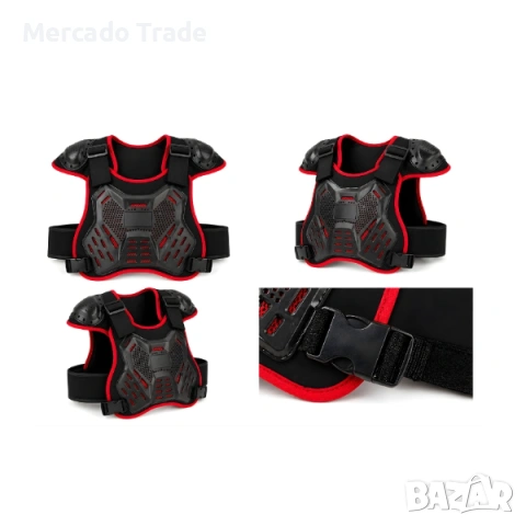 Мото комплект Mercado Trade, Детски нагръдник с наколенки, Различни цветове, снимка 7 - Аксесоари и консумативи - 54459076