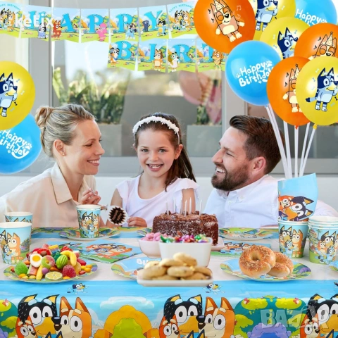 Парти сет Блуи,Bluey, снимка 2 - Други - 54661000