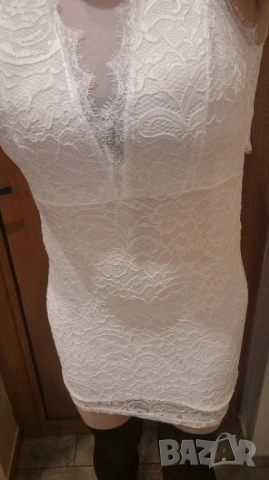 Дантелена рокля, снимка 7 - Рокли - 54210029