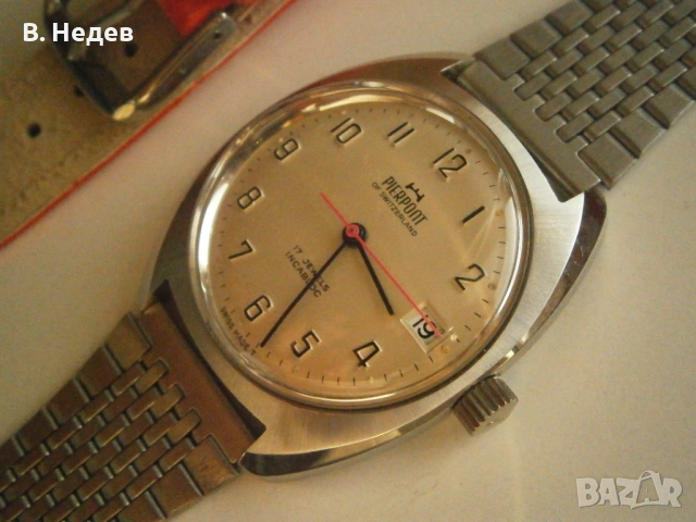 NOS! PIERPONT of Switzerland, FHF974, 17 jewels, incabloc, Swiss, НОВ!, снимка 3 - Мъжки - 54334699