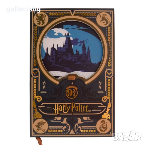 Луксозен тефтер Harry Potter с магнитно закопчаване – Hogwarts, 11x17 см
