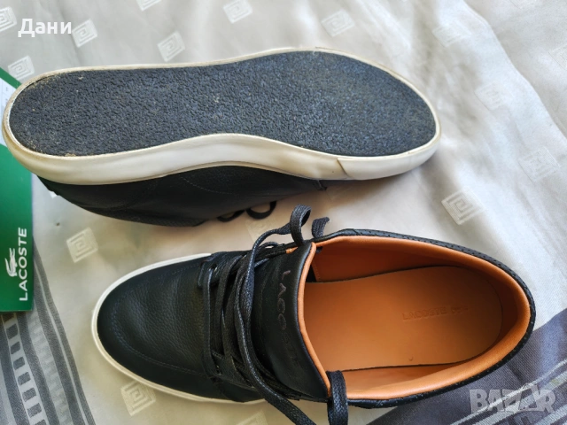 Оригинални мъжки кецове Lacoste Bayliss Vulc PRM – Размер 44.5, снимка 13 - Спортно елегантни обувки - 54554552