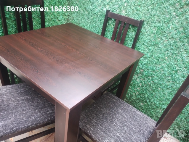 4 кухненски стола и маса, снимка 4 - Столове - 55149096