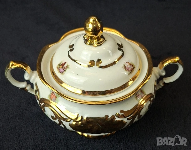 Порцеланова захарница и кана - Wałbrzych Полша, снимка 5 - Други - 53997917