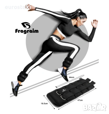 Тежести за крака Fragraim 10 кг ( 2 х 5 кг), фитнес тежести за крака и ръце. 1 чифт тежести за крака, снимка 3 - Фитнес уреди - 54495381