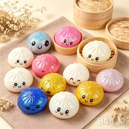 НА ЕДРО и ДРЕБНО Скуиши Китайски хляб Дъмплинг/Dumpling  в кутия, снимка 3 - Образователни игри - 54622891