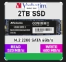  2TB SSD Verbatim Vi560 S3  M.2 SATA 3 6GB/sec. read 520 MB/s. 22x80mm  диск ЧИСТО НОВ, снимка 1