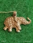 Сребърен медальон с формата на слон 🐘 и кристали амулет за здраве 14154, снимка 1