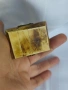 Малка кутия камилска кост месингови орнаменти и камък , снимка 6