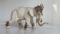 Schleich, vintage, екшън фигури , модел боен слон и боен носорог , снимка 4