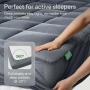 Niagara Bamboo топ матрак 150x200см 2.5см сив, снимка 5