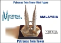Метален Сувенир Malaysia Petronas Twin Towers, снимка 1