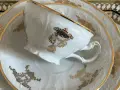 Троен сет порцелан с позлата, снимка 2