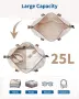 Кабинен багаж 45x36x20 cm , сгъваем Ръчен багаж 25 L Пътна/спортна чанта – Бежово/Тъмно кафяво, снимка 4