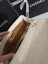Chanel Flap Bag gold square Дамска Чанта От Естествена Телешка Кожа Код Brand Luxury Fashion28, снимка 10