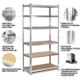 Професионален метален стелаж HÖGLER 222x110x50 см – 6 Рафта, до 1050 кг, регулируема височина, снимка 4