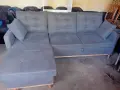 ъглов диван с функция сън в добро състояние, снимка 2