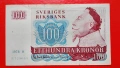 Банкнота 100 крони Швеция 1978, снимка 1
