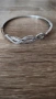 Твърда сребърна гривна , снимка 1