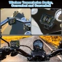 Безжична TPMS система за мотори за налягане и температура на гумите с LCD и 2 сензора, презареждаема, снимка 11