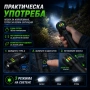 Мощен акумулаторен лазерен LED фенер далекобоен тактически ръчен прожектор водоустойчив USB къмпинг, снимка 4