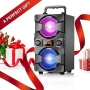 Нова Bluetooth тонколона, преносими безжични високоговорители с микрофон, 60W пикова мощност, снимка 1