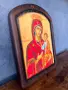 Красива икона Света Богородица Прусиотиса върху масивно дърво, снимка 2