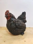 Декоративна фигура черна кокошка, снимка 2