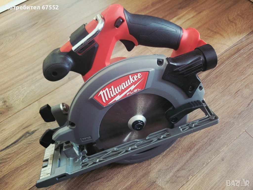 Акумулаторен циркуляр Milwaukee M18 CCS55. Само тяло. 140€ (цената е крайна), снимка 1