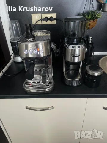 Кафемашина Sage Bambino Plus + кафемелачка Delonghi