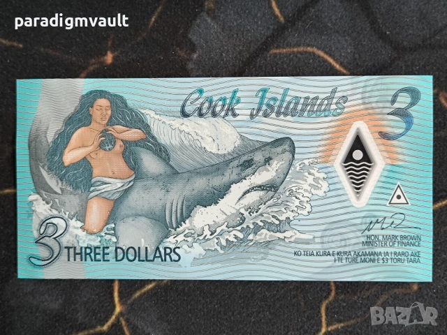 Банкнота - Острови Кук - 3 долара UNC | 2021г.