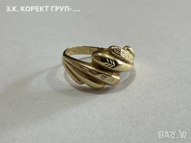 Продавам дамски златен пръстен 14K (585), 2.66 г, снимка 4 - Пръстени - 54942284