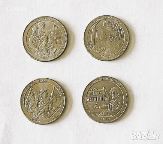 1/4 (четвърт) долар САЩ Национални паркове, снимка 4 - Нумизматика и бонистика - 49881446