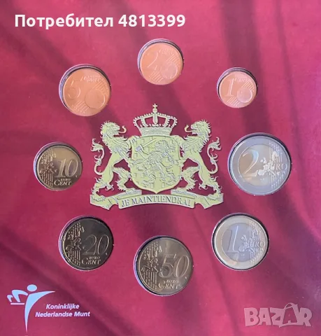 Годишен комплект евро монети БЕНЕЛЮКС 2004 г., снимка 9 - Нумизматика и бонистика - 55551691