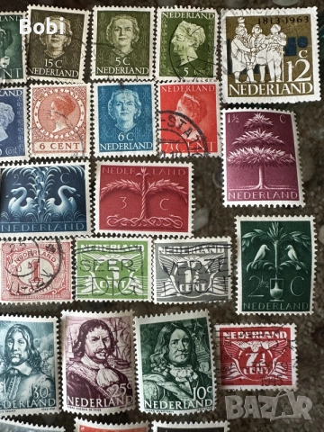 Сет пощенски марки Нидерландия 1943-1944г, снимка 7 - Филателия - 55527478
