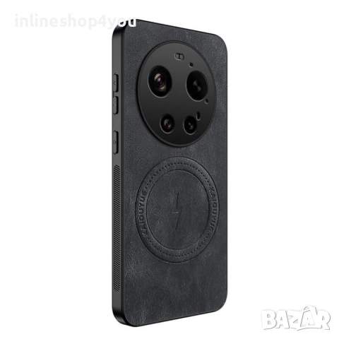 Стилен MagSafe Кейс за Xiaomi 17 Ultra - Черен, снимка 2 - Калъфи, кейсове - 54361784
