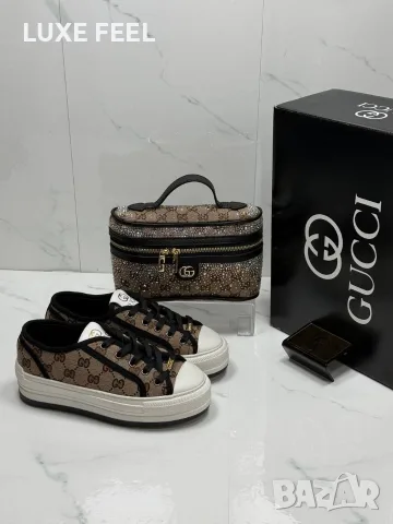 Gucci ⚜️Дамски Кецове , снимка 14 - Кецове - 55605929