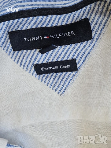 Мъжка ленена риза Tommy Hilfiger Linen - XL/XXL, снимка 2 - Ризи - 55081053