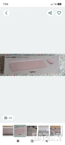 Безжична клавиатура и мишка Logitech, снимка 2 - Клавиатури и мишки - 55367602