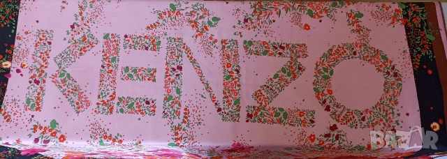 Дамски шал Kenzo коприна, снимка 9 - Шалове - 54916692