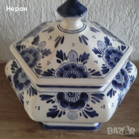 Порцеланова бонбониера, снимка 4 - Кутии за храна - 55168527