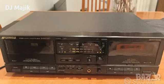 Продавам двукасетен рверсен касетен дек SANSUI D-X117WR, снимка 3 - Декове - 55600694