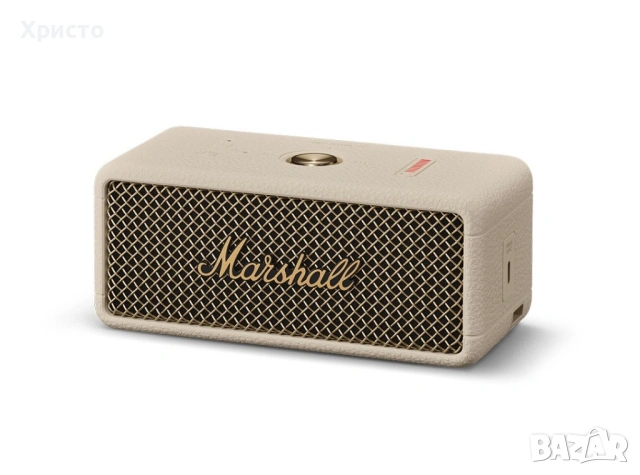 НОВО!!! Безжична колонка Marshall Emberton III, Бежов, Bluetooth  , снимка 3 - Bluetooth тонколони - 54694826