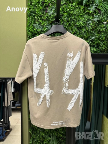 🔥 Овърсайз тениска “44” – черно/бежово – 20€, снимка 2 - Тениски - 54367824