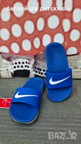 Английски оригинални детски чехли Nike, снимка 5 - Детски сандали и чехли - 54379472
