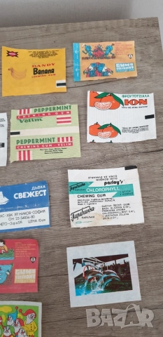 Стари картинки и опаковки от дъвки, снимка 5 - Колекции - 55640965