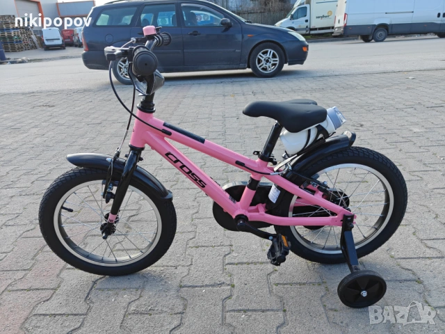CROSS Алуминиев велосипед 16" ROXY розов, снимка 8 - Велосипеди - 53980807