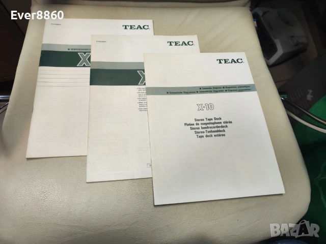 TEAC X-10 User Manual, снимка 2 - Декове - 54907429